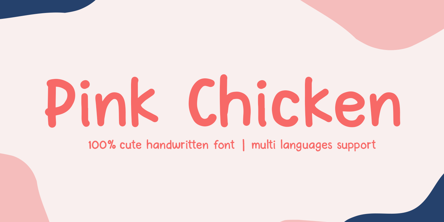 Example font Pink Chicken #6